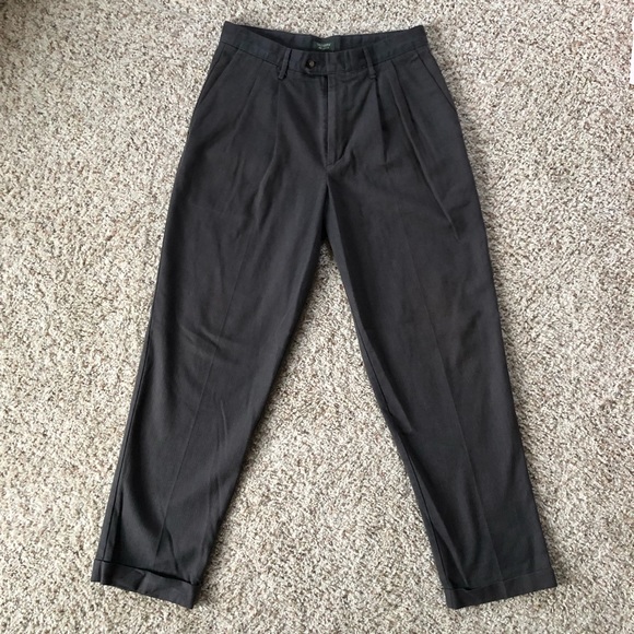 Dockers Other - Dockers Men’s Dark Gray Pleated-Cuffed Class A Dress Pants Khakis Size 32x32